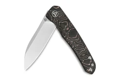 Couteau pliant QSP Otter 140B1 manche en carbone/cuivre noir et bronze 9,6cm