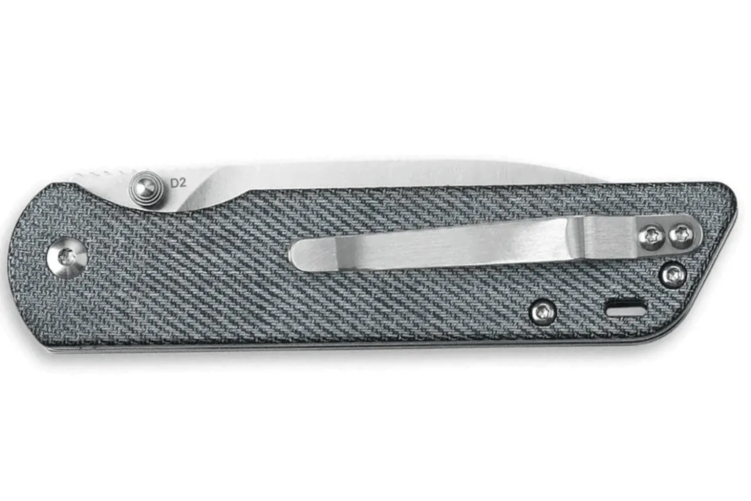 Couteau pliant QSP Parrot 102F manche en micarta denim 10,2cm