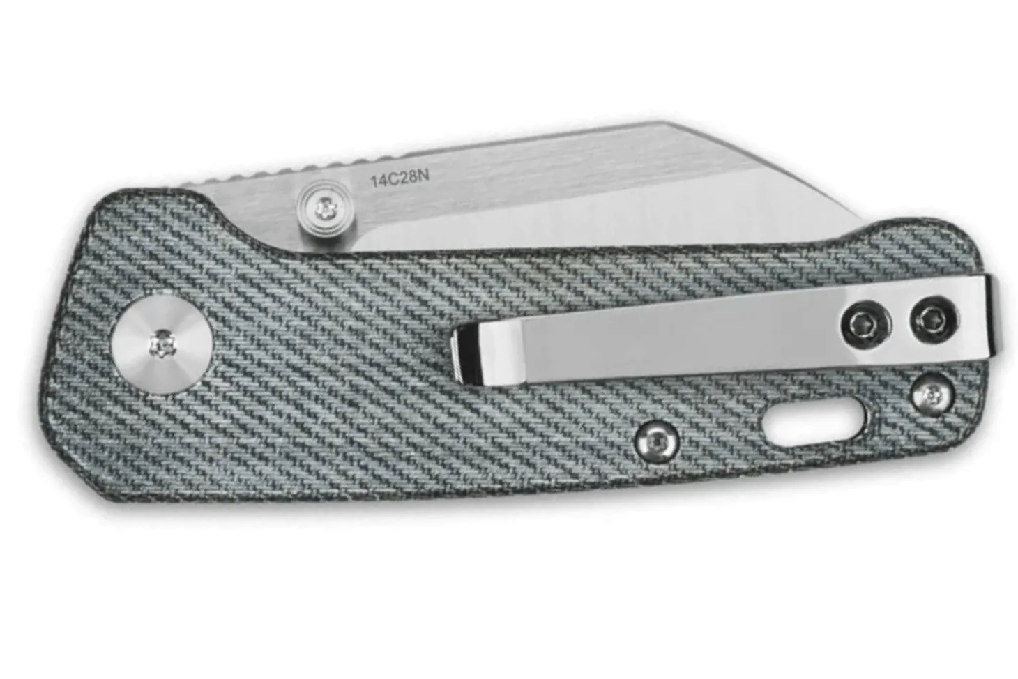 Couteau pliant QSP Penguin mini 130XSB manche en micarta denim 8,2cm