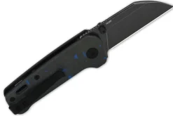 Couteau pliant QSP Penguin mini 130XSD2 manche en carbone et G10 8,2cm
