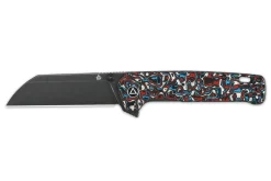 Couteau pliant QSP Penguin Plus 130XLG2 manche en carbone/titane multicolore 11,4cm