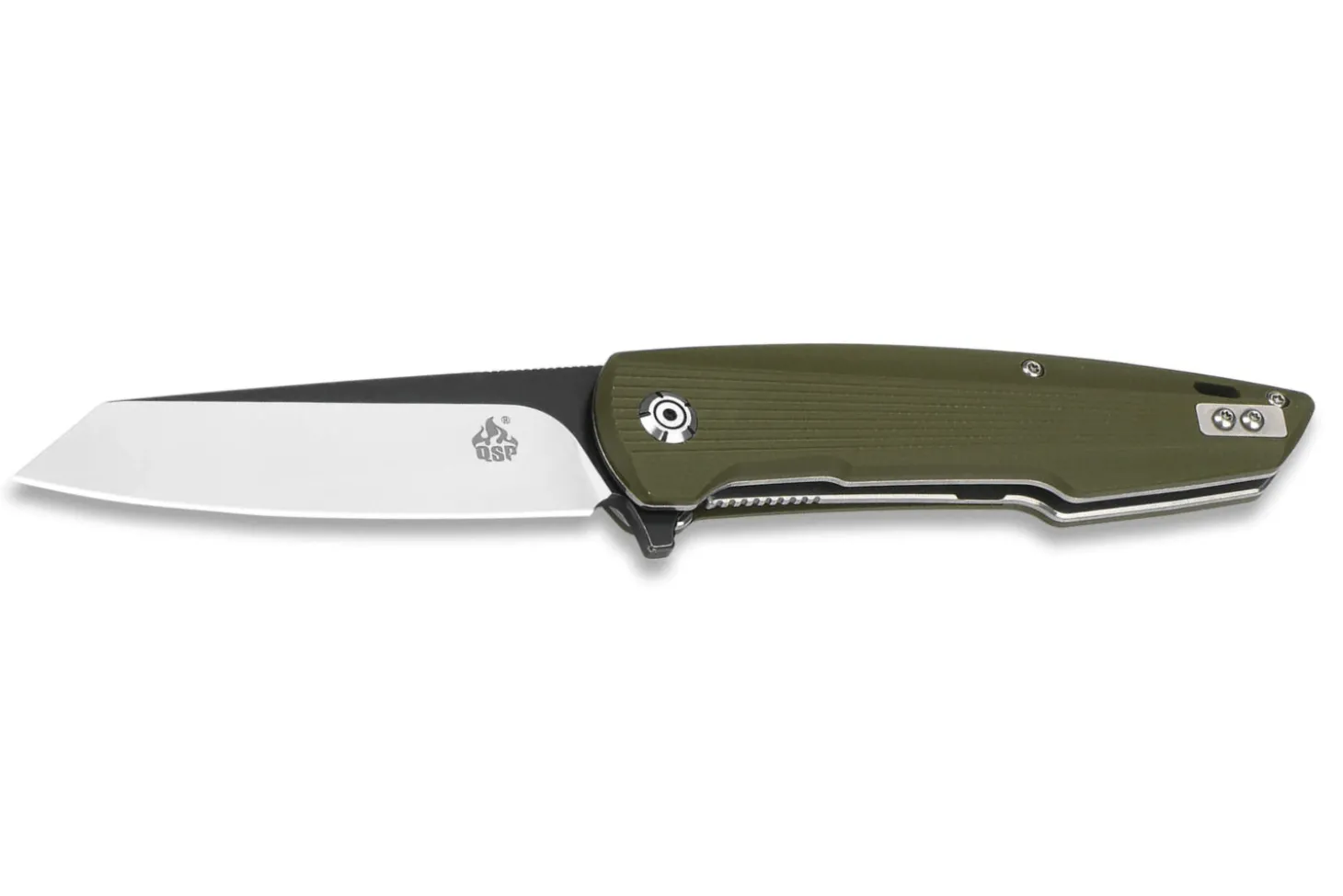 Couteau pliant QSP Phoenix 108B manche en G10 vert 12,4cm