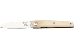 Couteau pliant Salamandra manche os blanc 9cm