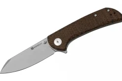 Couteau pliant Sencut Fritch S220143 manche en micarta marron 10,2cm