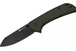 Couteau pliant Sencut Fritch S220141 manche en micarta vert 10,2cm