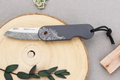 Couteau pliant Skult français éco-responsable La Vague manche gris 10cm