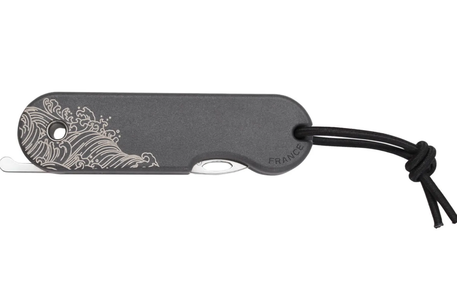 Couteau pliant Skult français éco-responsable La Vague manche gris 10cm