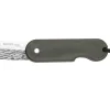 Couteau pliant Skult français éco-responsable Le Banc de Poissons manche vert 10cm