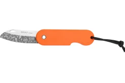 Couteau pliant Skult français éco-responsable Le Tatoué manche orange 10cm
