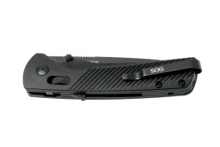 Couteau pliant SOG Flash At Blackout SGFLASHBK manche en nylon/fibres de verre noir 11,6cm