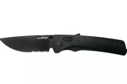 Couteau pliant SOG Flash At Blackout SGFLASHSBK manche en FRN noir 11,6cm