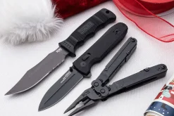 Couteau pliant SOG Pentagon XR SGPENT manche en G10 noir 12cm