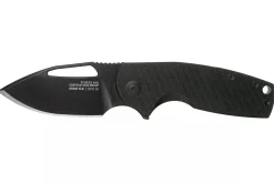 Couteau pliant SOG STOUT FLK SGSTOUTBK manche en acier inox/G10 noir 9,6cm