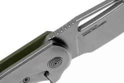 Couteau pliant SOG STOUT FLK SGSTOUTGR manche en acier inox/G10 olive 9,6cm