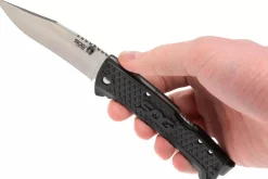 Couteau pliant SOG Traction SGTD1011 manche en nylon/fibres de verre noir antidérapant 11,4cm