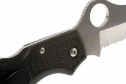 Couteau pliant Spyderco Atlantic Salt C89SBK manche en nylon/fibre de verre noir 11,7cm
