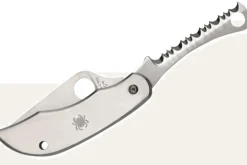 Couteau pliant Spyderco Clipitool C176PS manche en acier 6,5cm + scie