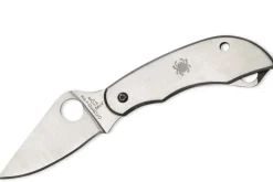Couteau pliant Spyderco Clipitool C175P manche en acier 6,5cm + ouvre bouteille