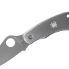 Couteau pliant Spyderco Clipitool C169P manche en acier 6,5cm + ciseau