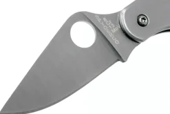 Couteau pliant Spyderco Clipitool C169P manche en acier 6,5cm + ciseau
