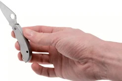 Couteau pliant Spyderco Clipitool C169P manche en acier 6,5cm + ciseau