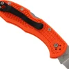 Couteau pliant Spyderco Delica 4 C11FPOR manche en nylon/fibre de verre orange 10,8cm