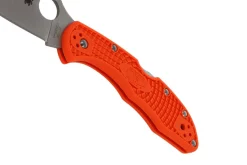 Couteau pliant Spyderco Delica 4 C11FPOR manche en nylon/fibre de verre orange 10,8cm