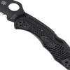 Couteau pliant Spyderco Delica 4 C11PSBBK semi denté manche nylon/fibre de verre noir 10,8cm