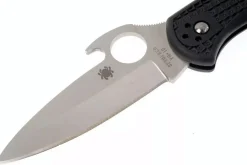 Couteau pliant Spyderco Delica 4 Wave C11PGYW manche fibre de verre noir 10,8cm