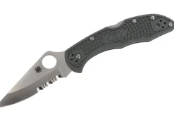 Couteau pliant Spyderco Delica 4 C11PSFG vert feuillage en nylon/fibre de verre 10,8cm