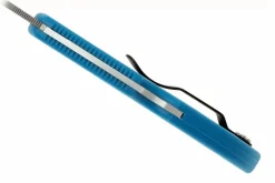 Couteau pliant Spyderco Delica 4 C11FPBL en nylon/fibre de verre bleu 10,8cm