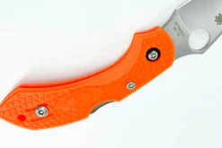 Couteau pliant Spyderco DragonFly 2 C28POR2 manche en nylon/fibre de verre orange 8,5cm