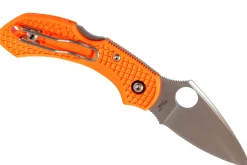 Couteau pliant Spyderco DragonFly 2 C28POR2 manche en nylon/fibre de verre orange 8,5cm