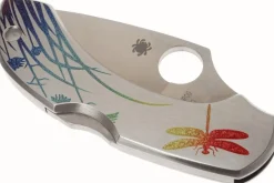 Couteau pliant Spyderco DragonFly 2 Tattoo C28PT manche en acier inox 8,1cm