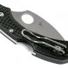 Couteau pliant Spyderco Dragonfly 2 C28FPWCBK2 Wharncliffe manche en nylon/fibre de verre noir 8,5cm