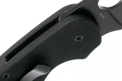 Couteau pliant Spyderco Efficient C216GPSBBK manche en G10 lame semi dentée noire 10,4cm
