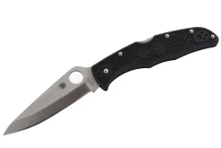 Couteau pliant Spyderco Endura 4 C10PBK biseauté en nylon/fibre de verre noir 12,6cm