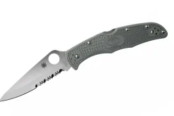 Couteau pliant Spyderco Endura 4 C10PSFG semi denté vert nylon/fibre de verre 12,6cm