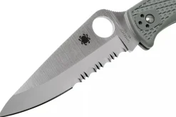Couteau pliant Spyderco Endura 4 C10PSFG semi denté vert nylon/fibre de verre 12,6cm