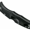 Couteau pliant Spyderco Endura 4 C10FPWCBK Wharncliffe en nylon/fibre de verre noir 12,6cm