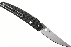 Couteau pliant Spyderco Ikuchi C242CFP manche en fibre de carbone/G10 noir 11cm