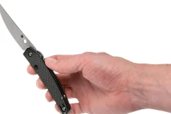 Couteau pliant Spyderco Ikuchi C242CFP manche en fibre de carbone/G10 noir 11cm