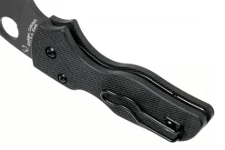 Couteau pliant Spyderco Lil'Native C230GPBBK lame noire et manche en G10 8,9cm