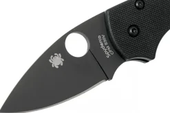 Couteau pliant Spyderco Lil'Native C230GPBBK lame noire et manche en G10 8,9cm
