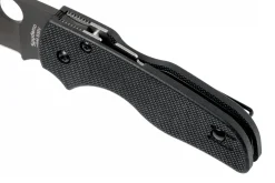 Couteau pliant Spyderco Lil'Native C230GPBBK lame noire et manche en G10 8,9cm