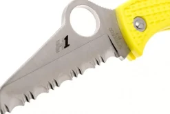 Couteau pliant Spyderco Manbug Salt MYLS manche en nylon/fibres de verre jaune 6,4cm