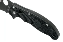 Couteau pliant Spyderco Manix 2 C101PBBK2 manche en nylon/fibre de verre noir 11,8cm