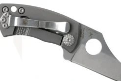 Couteau pliant Spyderco McBee C236TIP manche en titane gris argenté 5,7cm