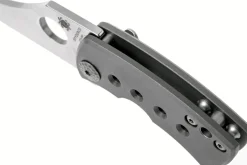 Couteau pliant Spyderco McBee C236TIP manche en titane gris argenté 5,7cm