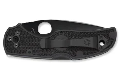 Couteau pliant Spyderco Native 5 C41SBBK5 lame dentée manche en nylon/fibre de verre noir 10,2cm